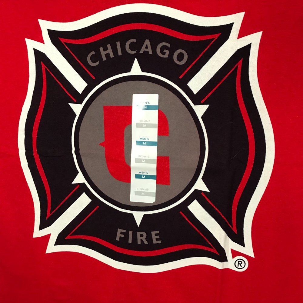 Chicago Fire Official MLS Graphic Tee Red Unisex Size M - Picture 2 of 6